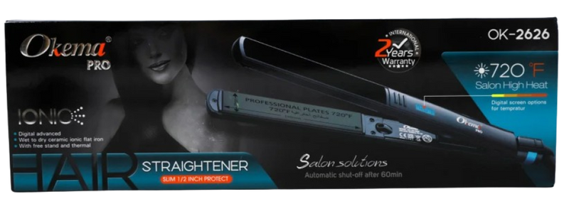 Shop Hair Straightener Ionic Technology Frizz Control Okema OK2626