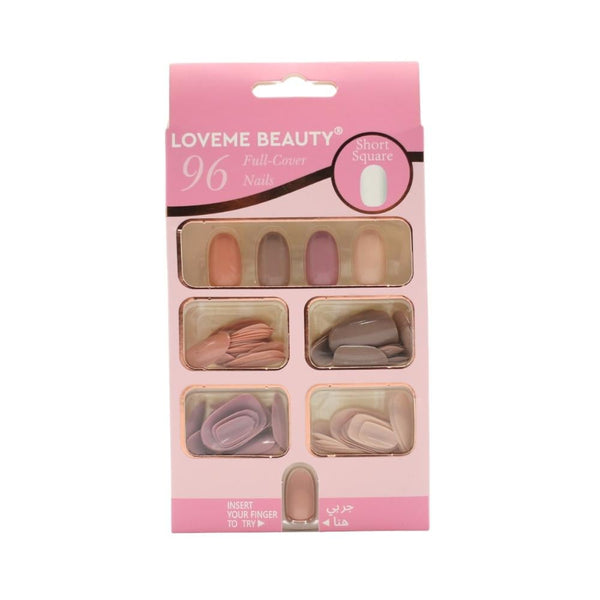 Lavme Beauty Artificial Nails, 96 Pieces, Model LS-1898