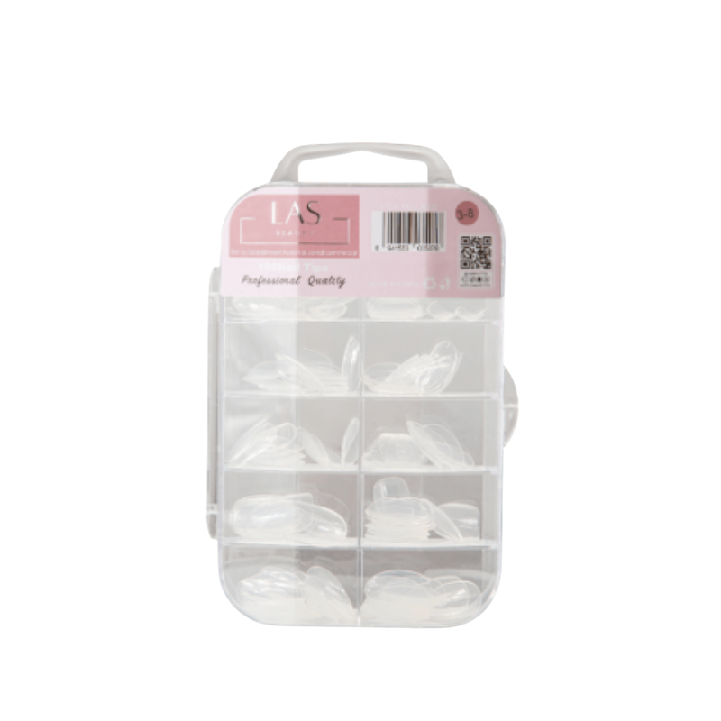 Castal Clear Nails, Transparent Artificial Nails, 100 Count