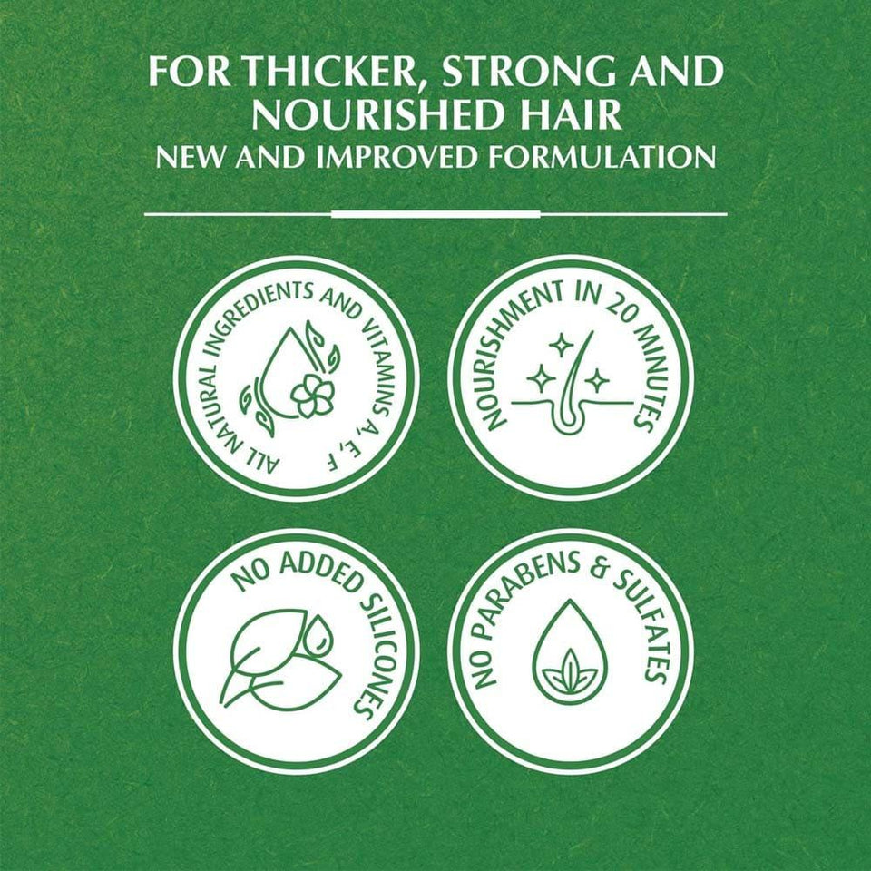 Vatika Castor Hair Oil for Hair Density Softness & Shine 300ml