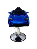 Salon System DM-726 Blue Baby Car Seat for Haircuts with Hydraulic Base