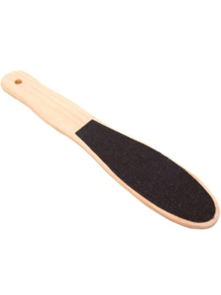 Salon System Double-Sided Wooden Foot File for Callus Removal