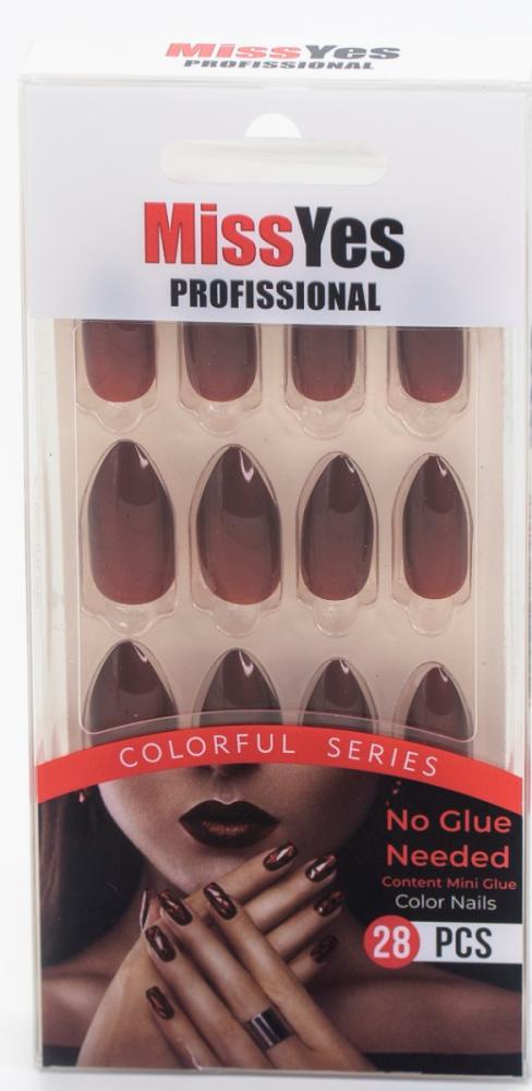 Artificial Nails Press On Sophisticated Style Miss Yes 24 Pieces