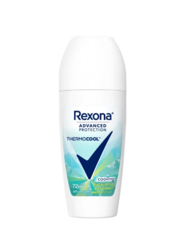 Roll-On Deodorant Cooling Eucalyptus Coconut Water Rexona 50ml