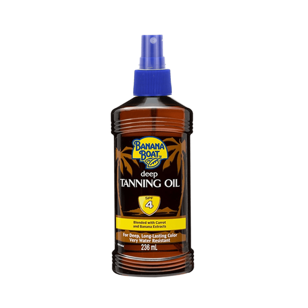 Banana Boat Tanning Oil SPF 4 with Carrot and Coconut Extract, 8 oz