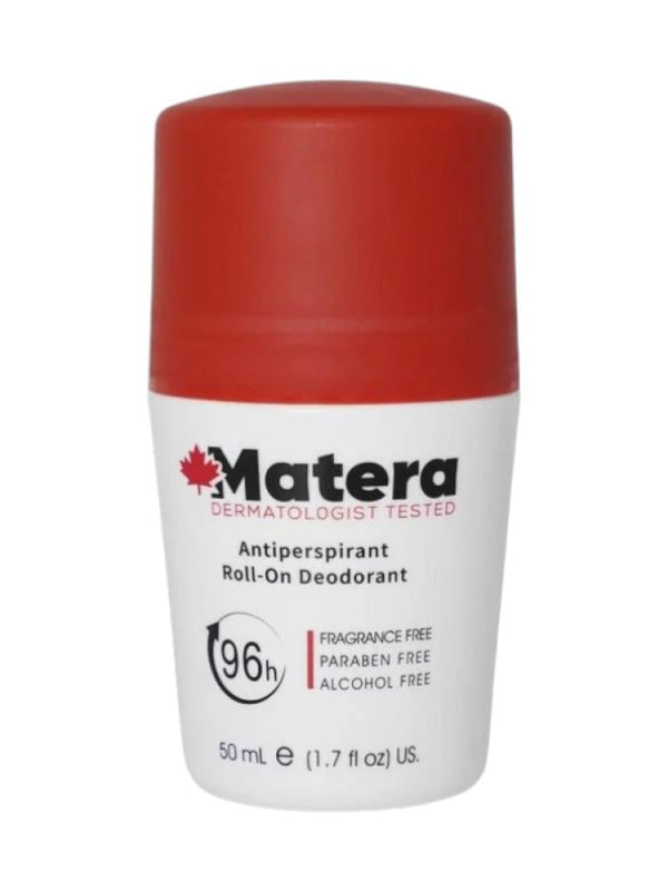 Matera Antiperspirant Roll-On Deodorant 96 Hours, Alcohol-Free, 50ml