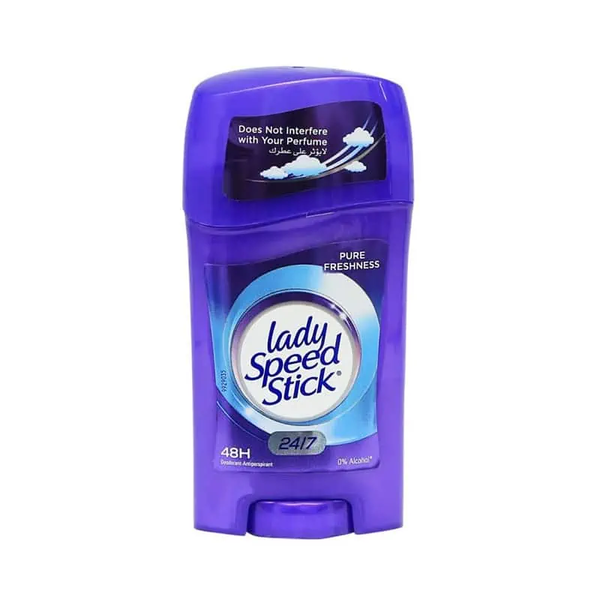 Lady Speed Stick 24/7 Pure Freshness Antiperspirant Deodorant Stick, 45g