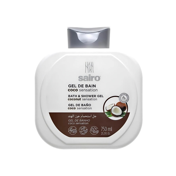 Sairo Coconut Shower Gel, Moisturizing Body Wash, 750ml