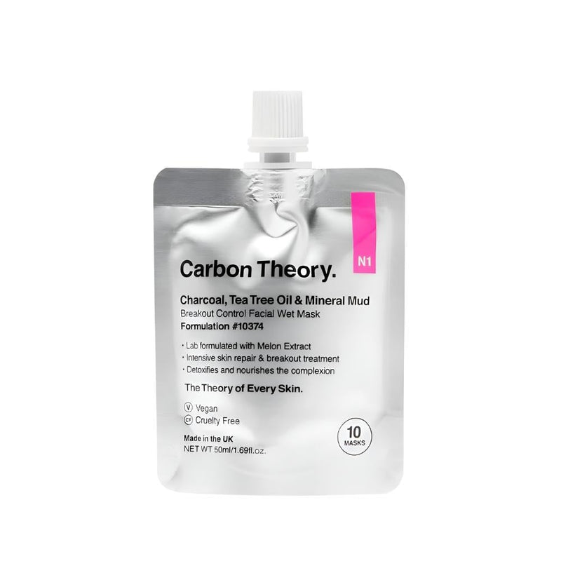 Carbon Theory Mineral Clay Charcoal & Tea Tree Oil Face Mask