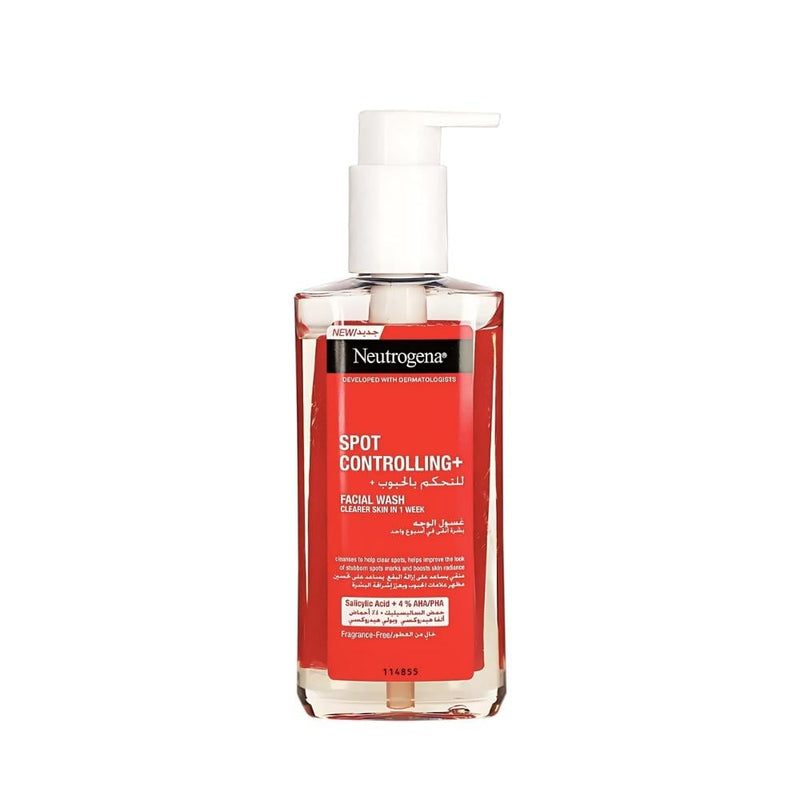 Neutrogena Acne Control Face Wash with Salicylic Acid, AHA, PHA, 200 ml