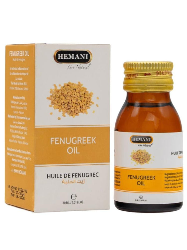 Best Fenugreek Oil for Hair Moisturizing Herbal Hemani 30ml