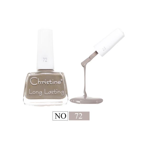 Christine Nail Polish No. 72, Glossy Finish, Quick Dry