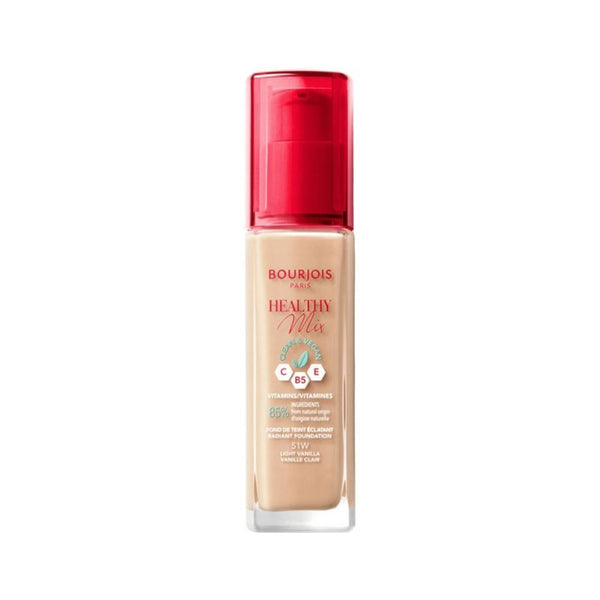 Bourjois Healthy Mix Foundation 51 Light Vanilla, Full Coverage, Radiant Finish