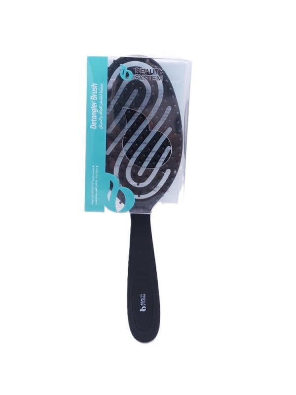 Best Hair Brush Detangling Flexible Teeth Beauty System Black