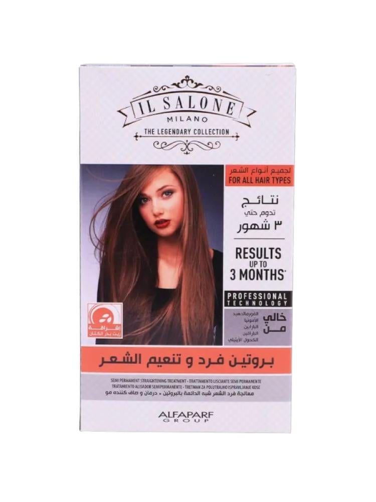 Hair Smoothing Cream Kit Protein Linseed Oil IL Salone 500ml