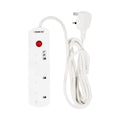 Rebune Power Strip 3-Outlet 2990W 3-Meter Cord White RE300-3M