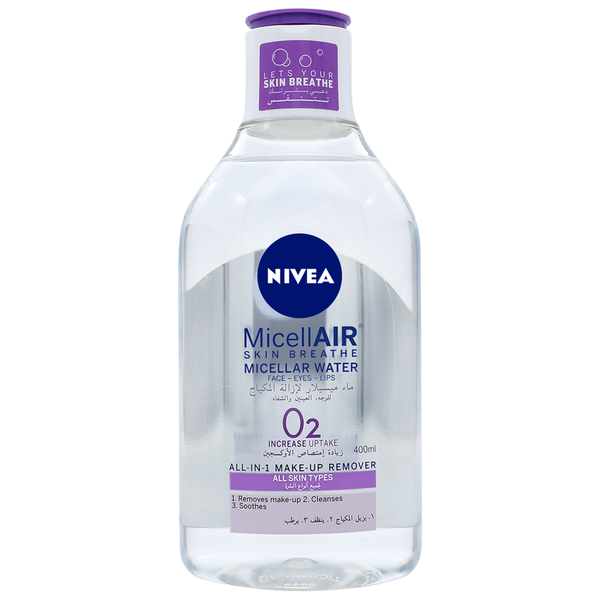 Micellar Water for Sensitive Skin Alcohol-Free Gentle Nivea 400ml