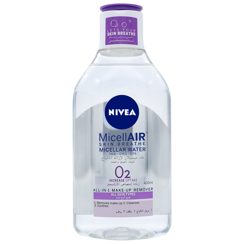 Micellar Water for Sensitive Skin Alcohol-Free Gentle Nivea 400ml