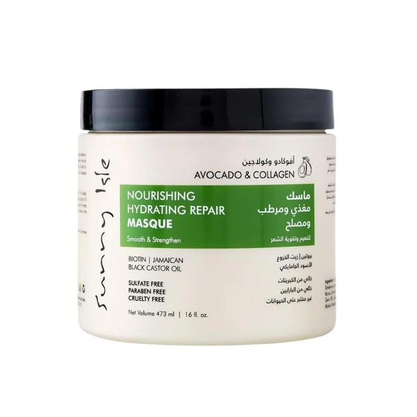 Sunny Isle Avocado & Collagen Hair Mask Deep Conditioning Treatment 473 ml