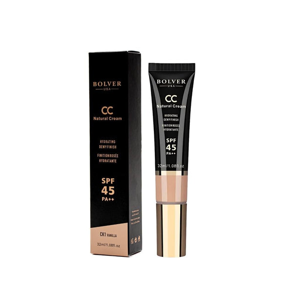 Bolver CC Cream SPF 45 Vanilla - Skin Tone Evening Foundation with Natural Coverage