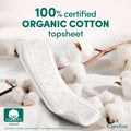 Carefree Sanitary Pads, Long, Organic Cotton, Fragrance-Free, 24 Count