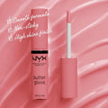 Lip Gloss Butter Gloss Shade 07 Tiramisu NYX Professional Makeup 8ml