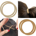Basic Knitted Ponytail Hair Ties, High Elasticity, 24 Count