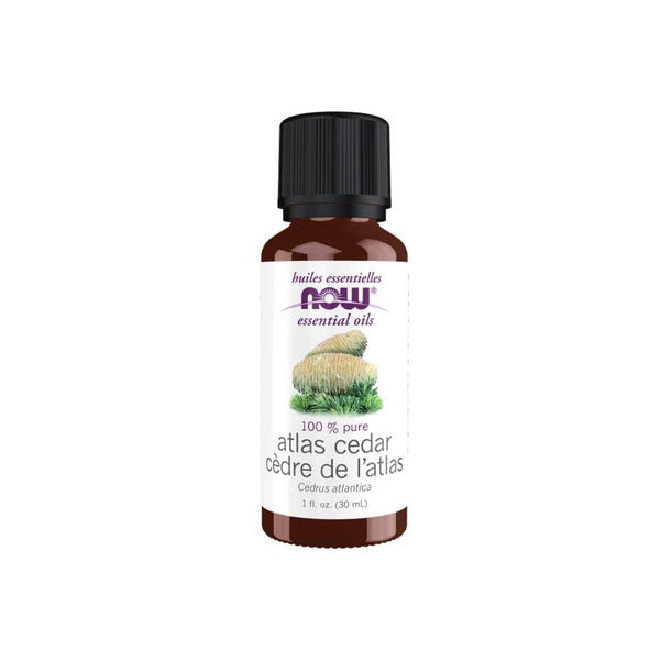 Now Atlas Cedar Essential Oil, 100% Pure, for Skin & Hair, 30ml