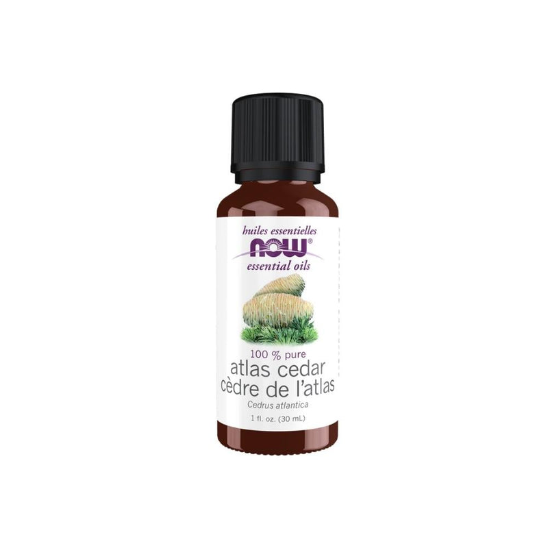 Now Atlas Cedar Essential Oil, 100% Pure, for Skin & Hair, 30ml