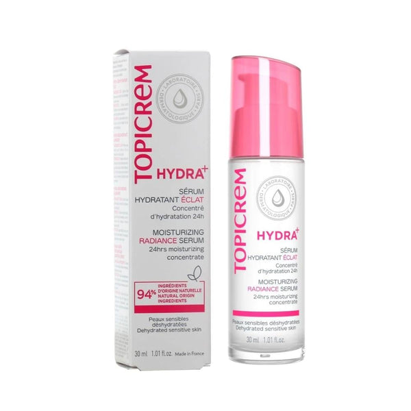 Topicrem Hydra Radiance Moisturizing Serum, 24-Hour Hydration, 30ml