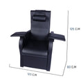 Salon System Electric Movable Back Pedicure Chair - Black LZY-9940B