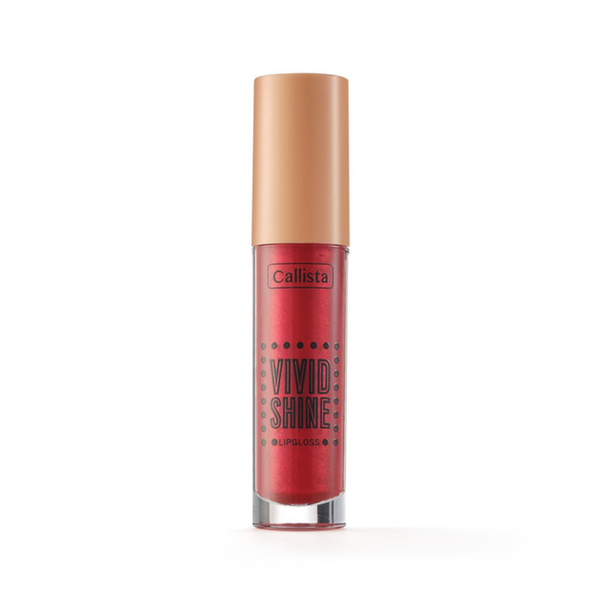 Callista Vivid Shine Lip Gloss, 101 Drop Everything Red, Moisturizing