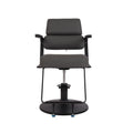 Salon System Dark Grey Women's Hair Cutting and Styling Chair