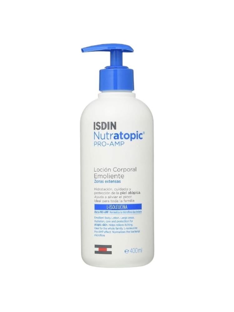 Isdin Nutratopic Pro-AMP Body Lotion - Ceramides, Niacinamide - 400 ml
