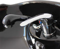 Salon System Model 2024 Black Leather Hair Washing Chair with Basin