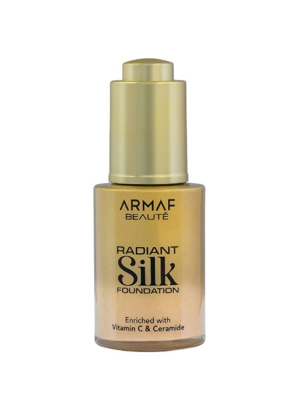Armaf Beauty Radiant Silk Foundation 30ml - Vitamin C, Ceramides | Shade 05 Golden Beige