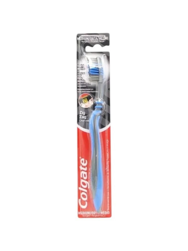 Colgate Zig Zag Charcoal Toothbrush Medium Bristles