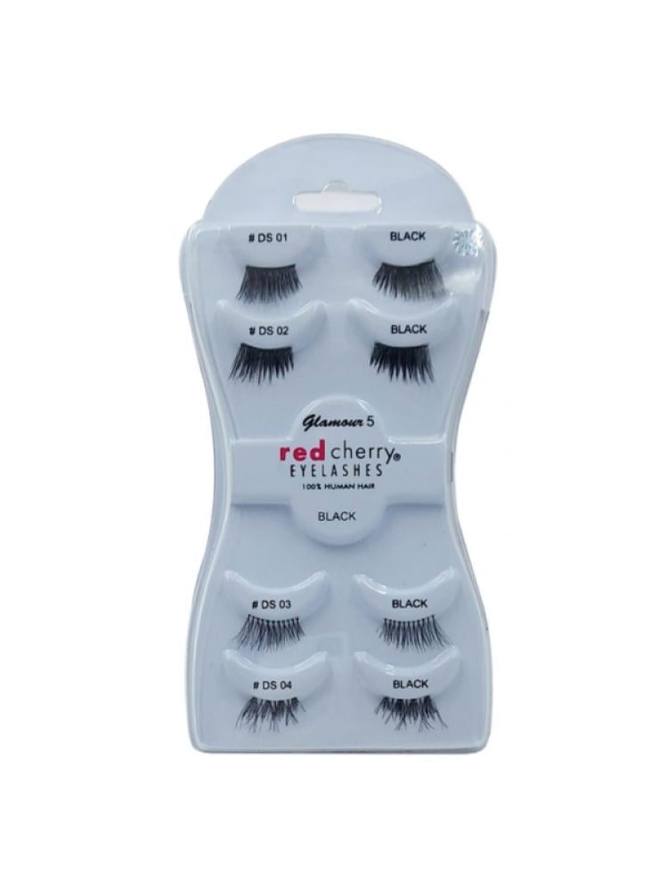 Red Cherry 4-in-1 Natural Looking False Eyelashes Glamour5 Lightweight