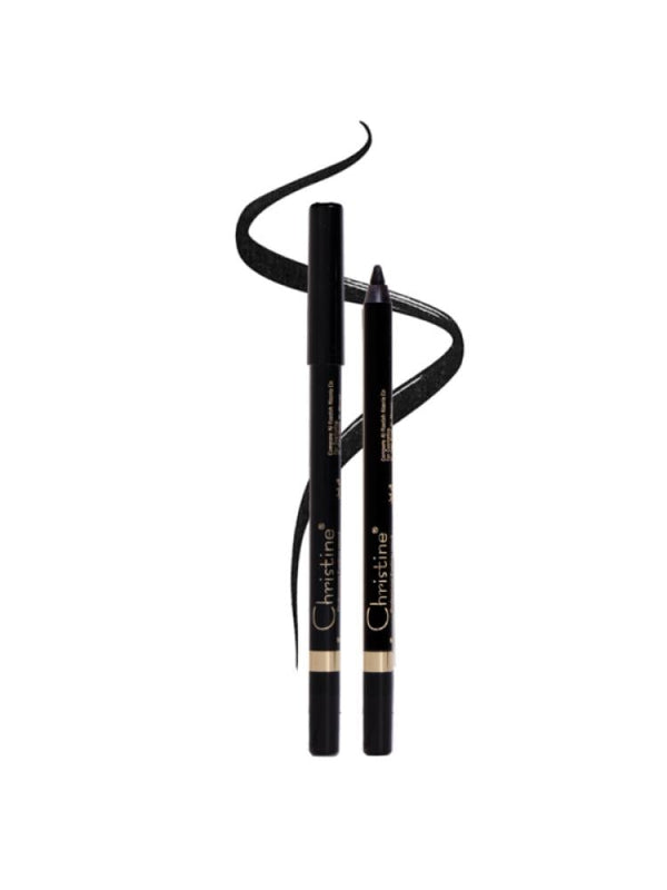 Black Eyeliner Pencil Waterproof Wax Long-Lasting Christine C201