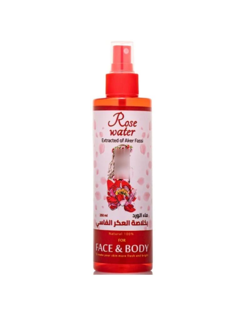 Rose Water Toner with Aker Fassi Extract for Hydrated Skin - Viola Flower 250ml