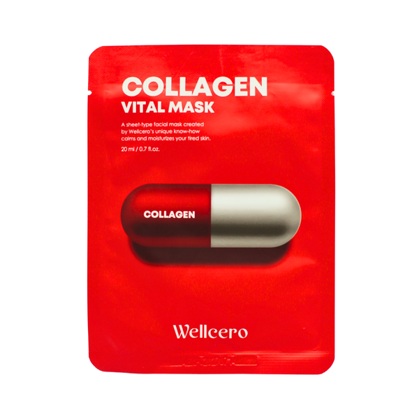 Wellcero Collagen Sheet Mask Heartleaf Extract Soothing 20ml