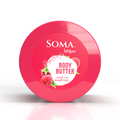 Raspberry Moisturising Body Butter Hydrating Fruit Extract Soma 350g