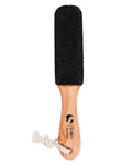 Salon System Wooden Foot Scrubber - Exfoliating Pedicure Tool