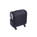 Salon System Portable Makeup Bag with Wheels & Removable Pouches - Black