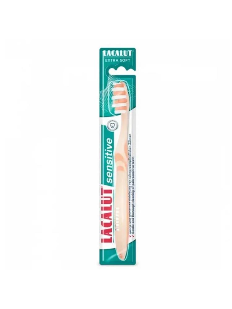 Toothbrush for Sensitive Teeth Extra Soft Bristles Lacalut Sensitive Multi-Color