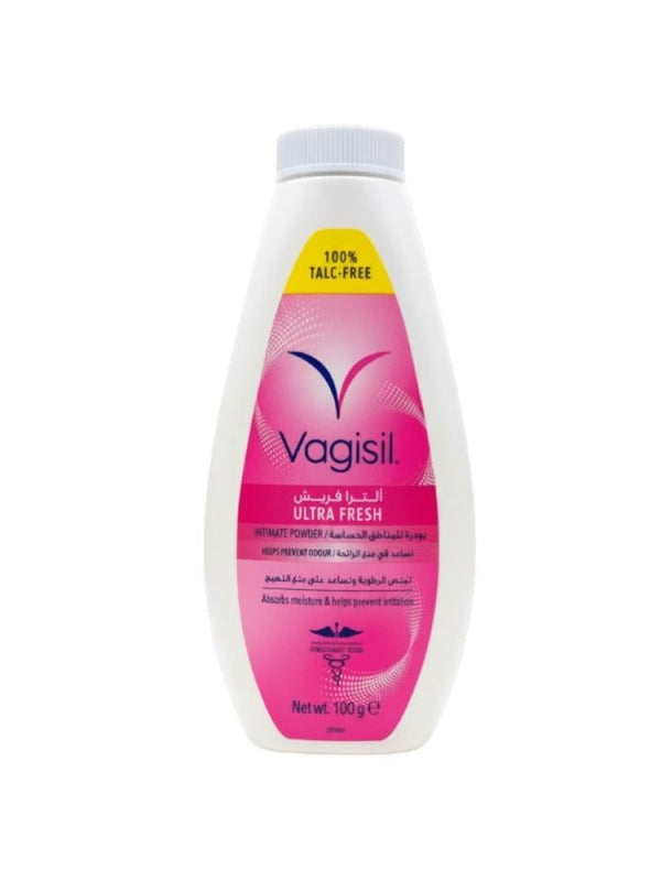 Vagisil Ultra Fresh Intimate Powder - Talc-Free, Absorbs Moisture, 100g