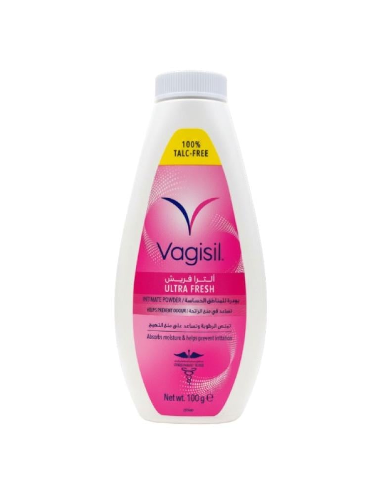 Vagisil Ultra Fresh Intimate Powder - Talc-Free, Absorbs Moisture, 100g