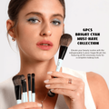 Jessup Makeup Brushes Set 6 Pieces Professional Face & Eye T501