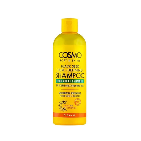 Cosmo Black Seed Shampoo for Curly & Wavy Hair, Defines Curls, 480ml