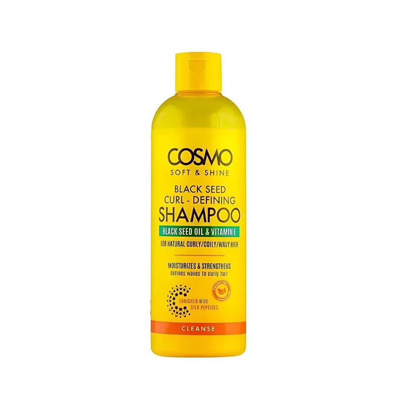 Cosmo Black Seed Shampoo for Curly & Wavy Hair, Defines Curls, 480ml